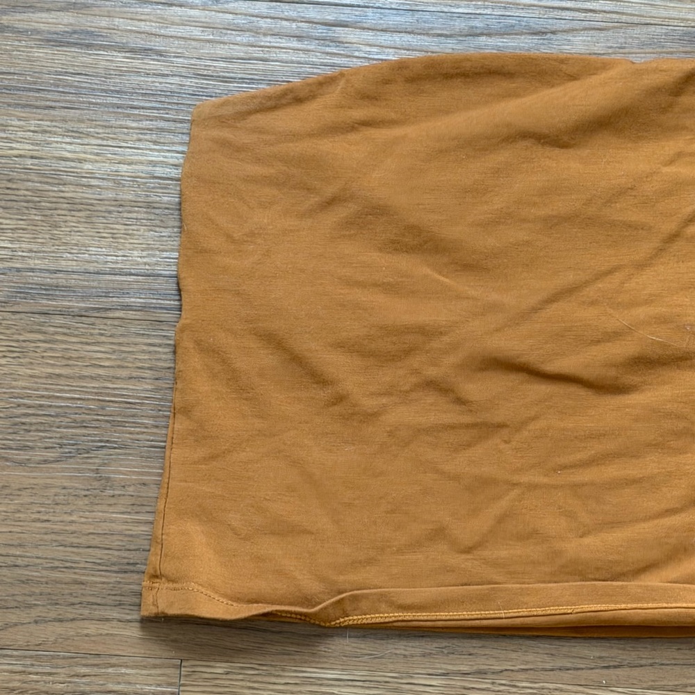 FREE PEOPLE burnt orange strapless top